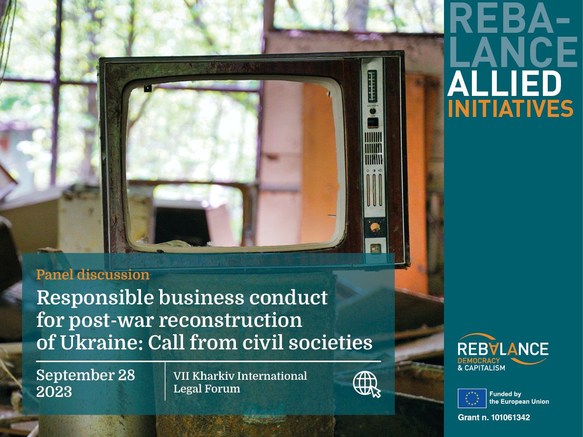 Responsible business conduct for post-war reconstruction of Ukraine: Call from civil societies