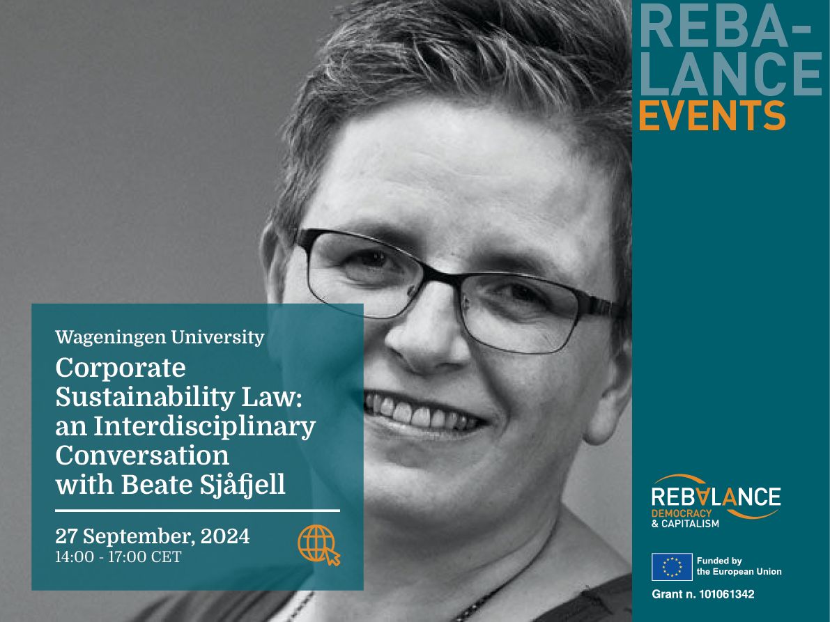 Corporate Sustainability Law: an Interdisciplinary Conversation with Beate Sjåfjell