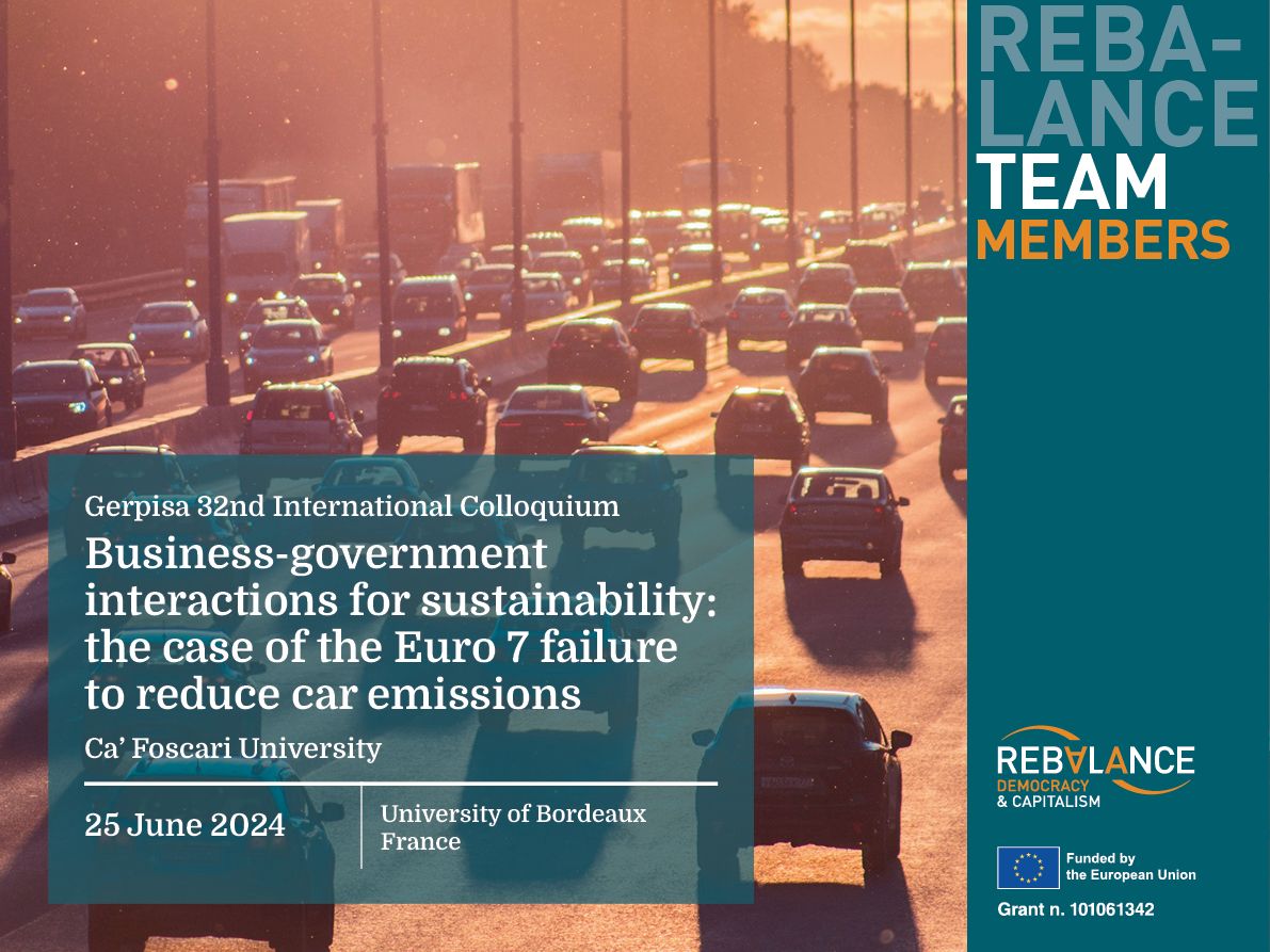 Business-government interactions for sustainability: the case of the Euro 7 failure to reduce car emissions