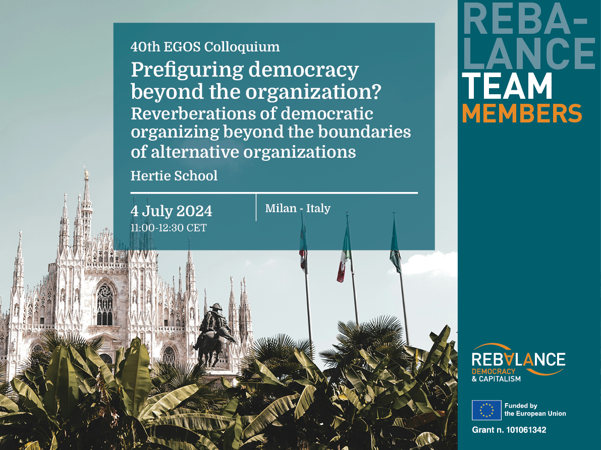 Prefiguring democracy beyond the organization? Reverberations of democratic organizing beyond the boundaries of alternative organizations