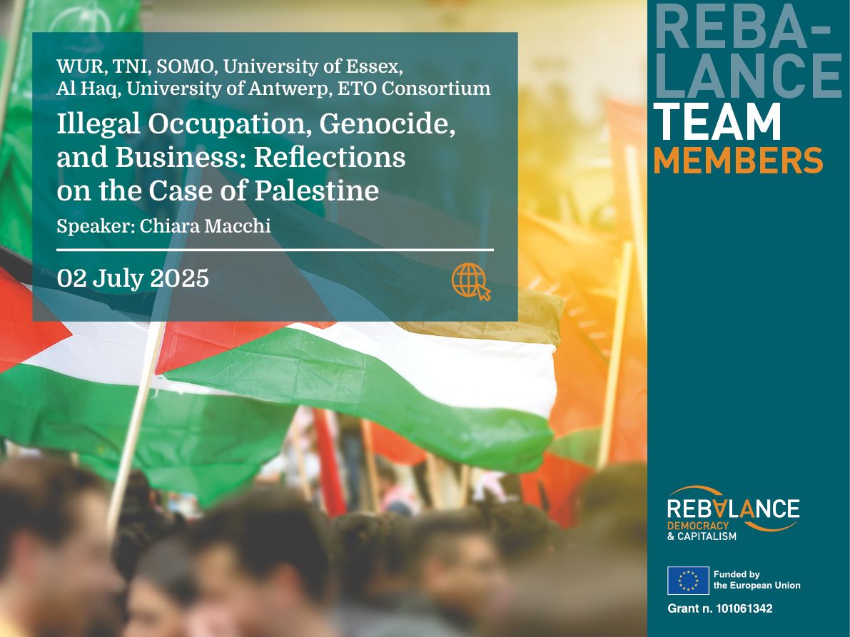 Illegal Occupation, Genocide, and Business: Reflections on the Case of Palestine