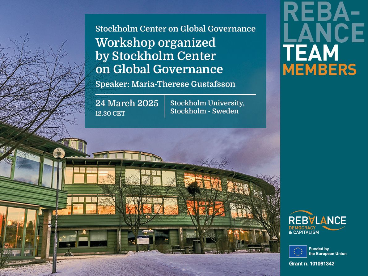 Workshop at Stockholm Center on Global Governance