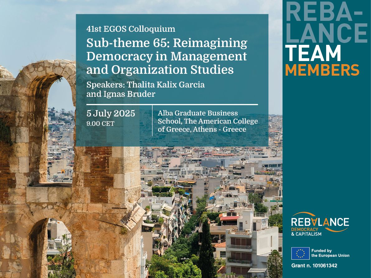 Reimagining Democracy in Management and Organization Studies